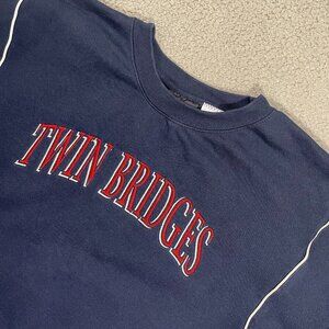 Twin Bridges Golf Club Sweatshirt Men XXL Navy Pullover Crewneck